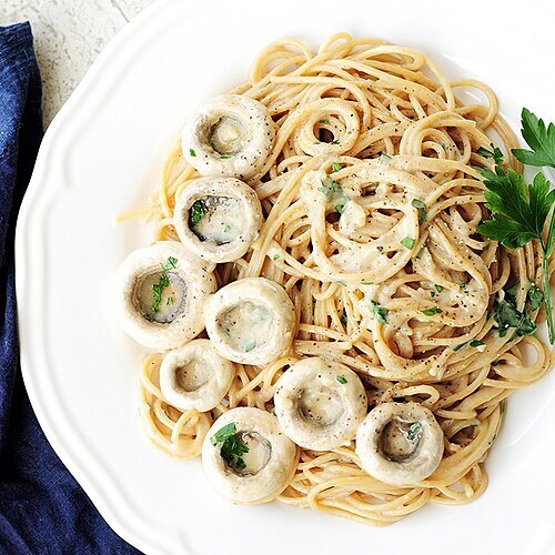 Creamy Mushroom Tagliatelle