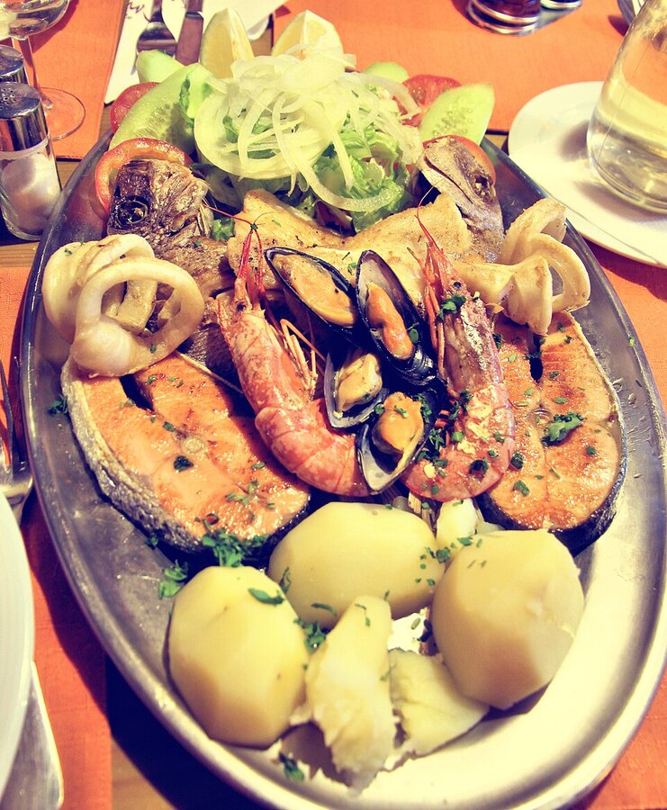 Grilled Fish and Shrimp Combo
