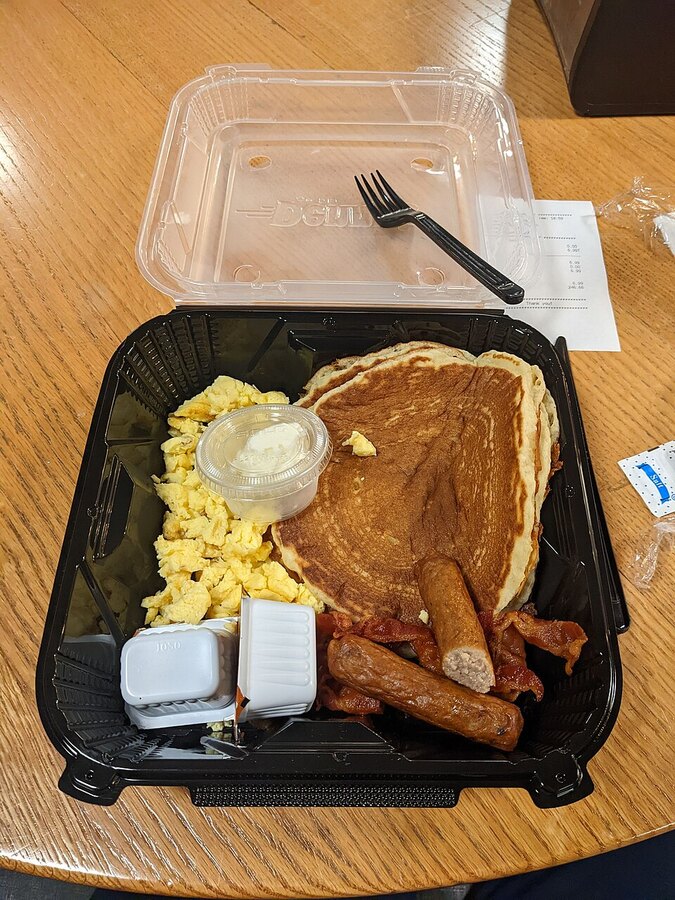 Pancake and Bacon Platter